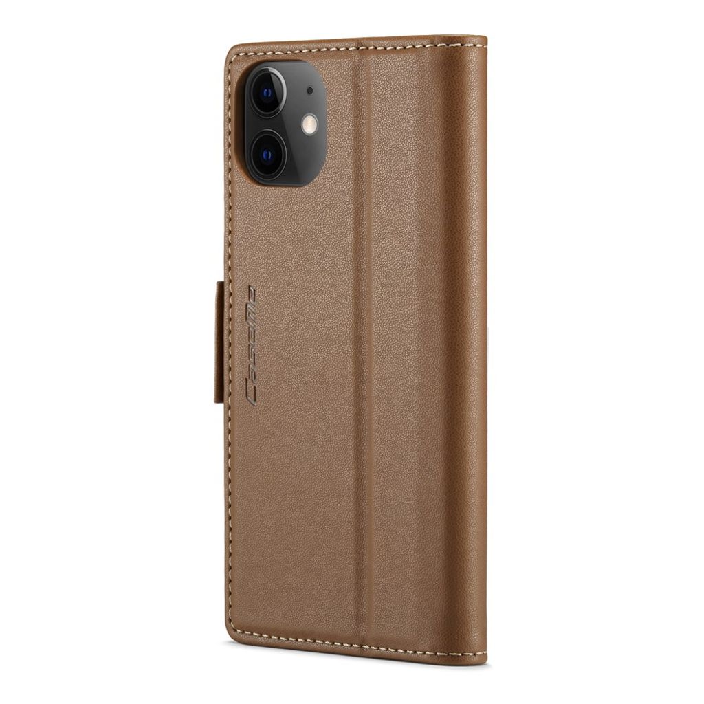 CASEME iPhone 12 Mini Wallet Cover with Stand - Brown