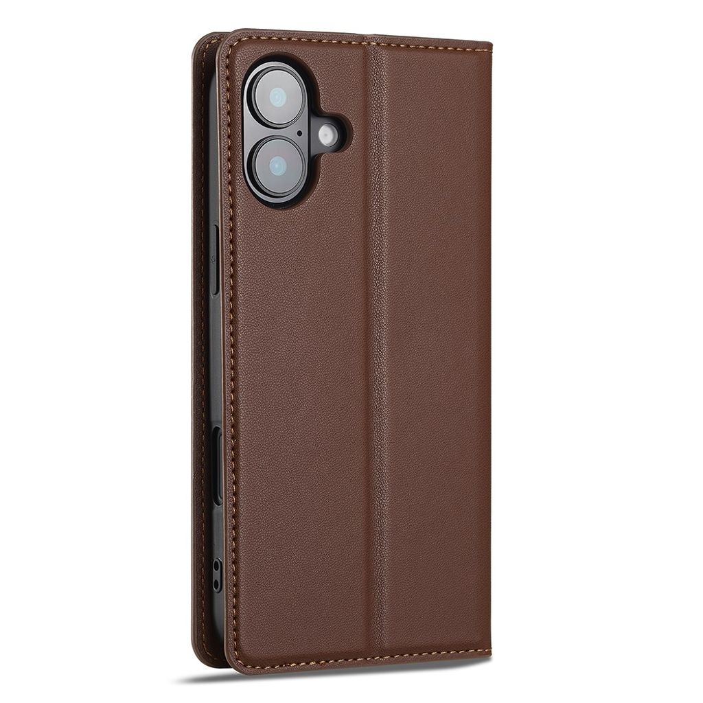 LC.IMEEKE iPhone 17 Wallet Cover - Brown
