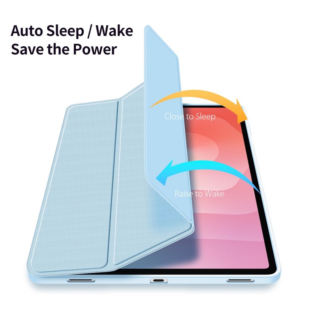 DUX DUCIS Samsung Galaxy Tab S12 Plus Tri-fold stativfodral - Ljusblå