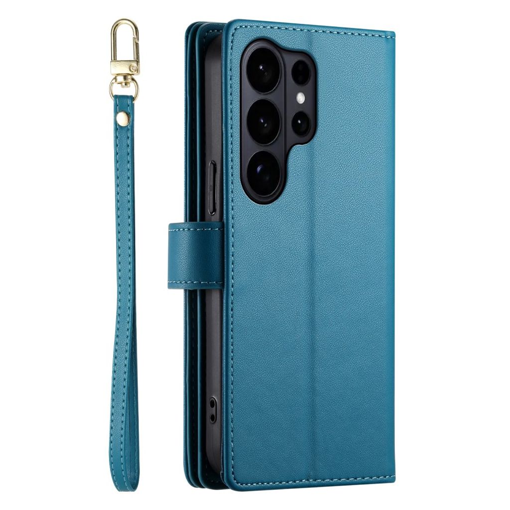 Samsung Galaxy S26 Ultra Plånboksfodral med avtagbara remmar – Blå