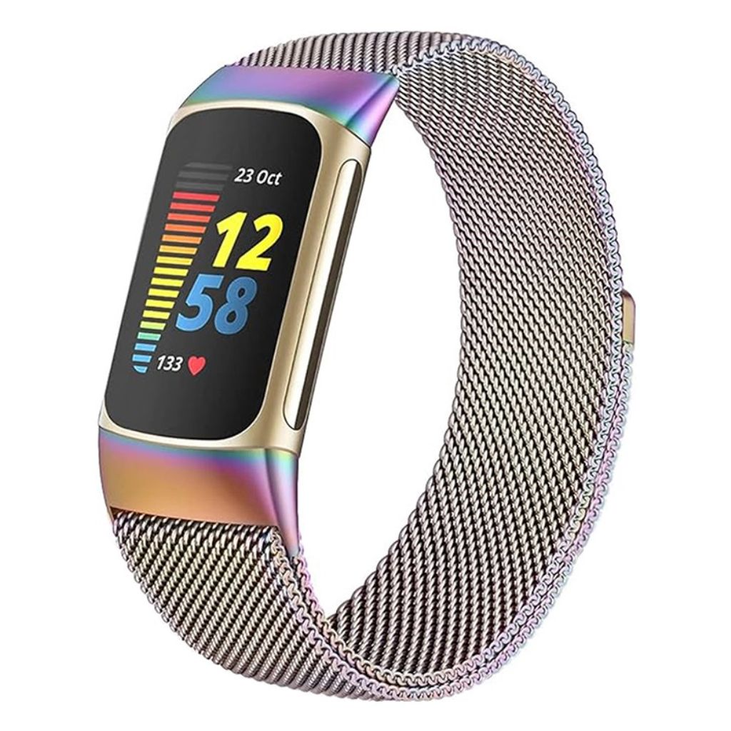 KALEBOL Fitbit Charge 6/5 Klokkereim i rustfritt stål - Flerfarget
