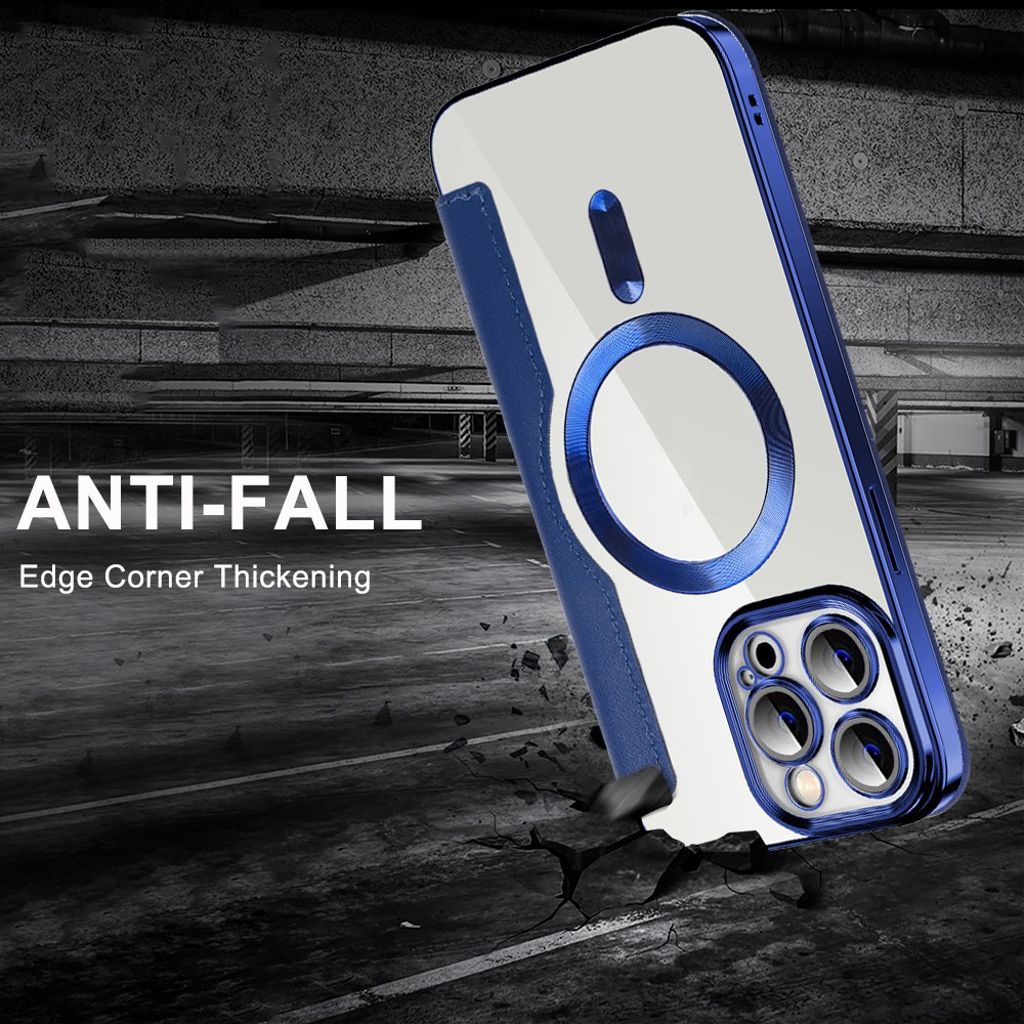 iPhone 14 Pro Max Wallet Cover MagSafe RFID - Blackish Green