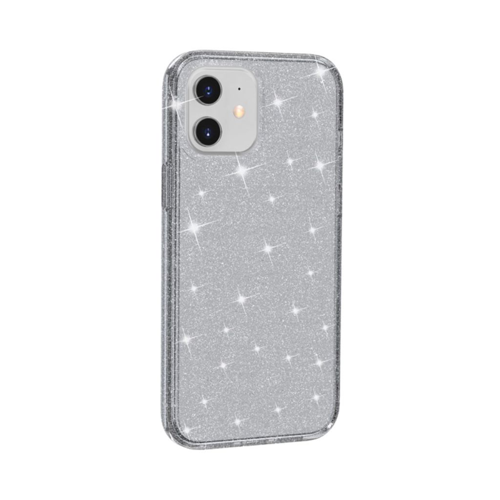 iPhone 12 Mini Case Glitter - Grey
