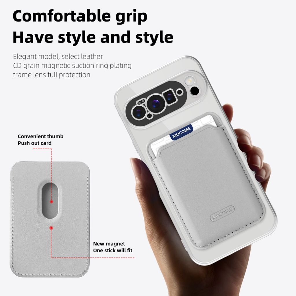 Google Pixel 10 Pro XL Skal med plånbok - Grå