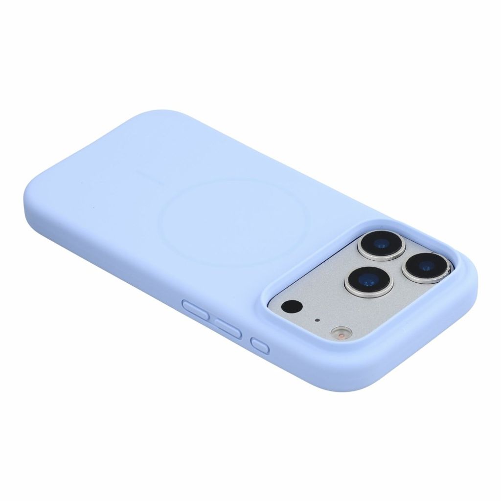 X-LEVEL iPhone 18 Pro Max/17 Pro Max MagSafe kuori silikonista - Vauvan sininen