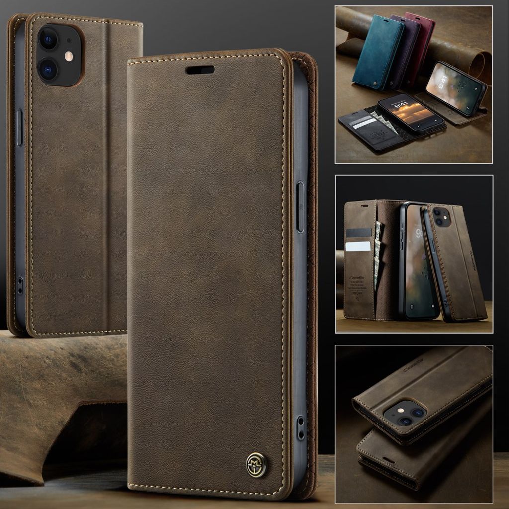 CASEME iPhone 12 Mini Cover with Card slots - Brown