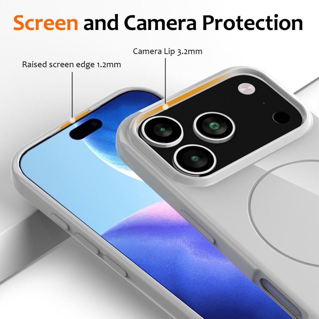iPhone 17 Pro Case with Carrying strap - White