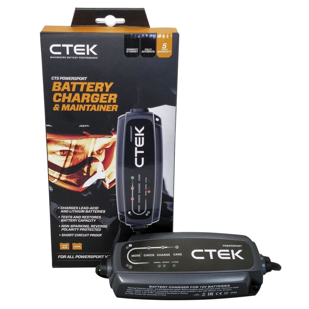12V CT5 POWERSPORT EU lader 5-25Ah