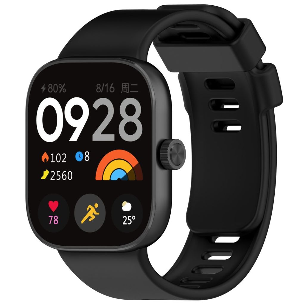 Xiaomi Smart Band 10 Pro/9 Pro/8 Pro/Redmi Watch 6/5/4 -kellonranneke – Musta