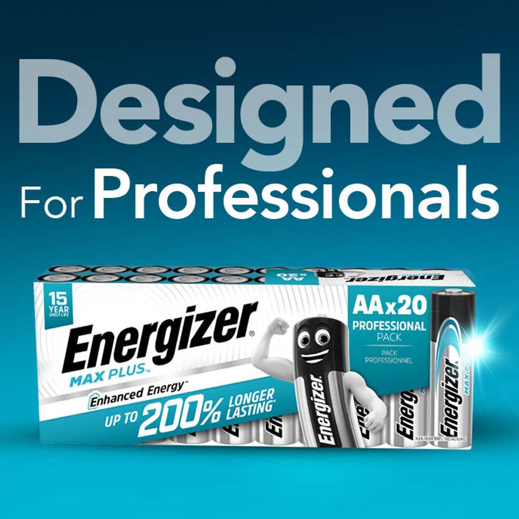 Energizer Max Plus AA-batteri LR6 1,5V – 20-pack