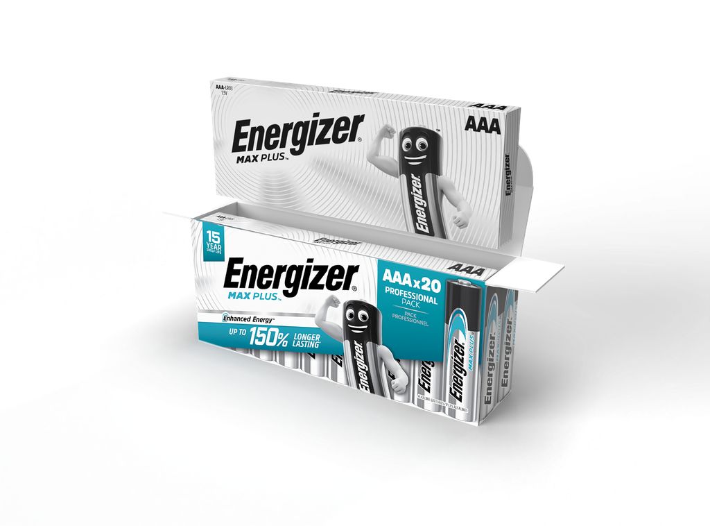 Energizer Max Plus AAA-Batterien LR03 1,5 V – 20er-Packung