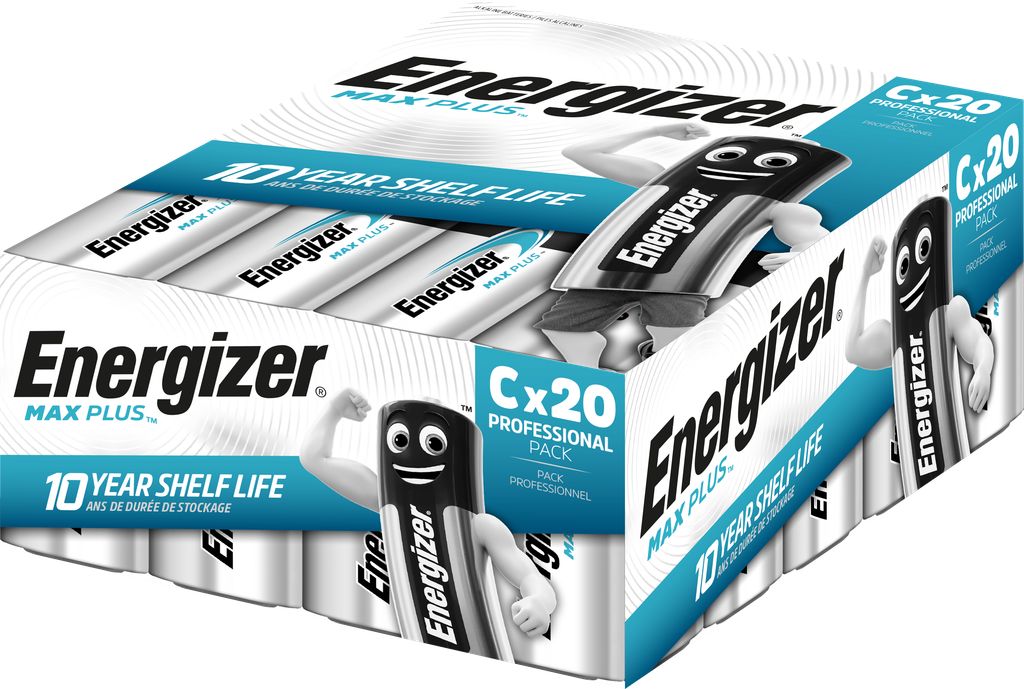 Energizer Max Plus C batterij LR14 1,5V – verpakking van 20 stuks