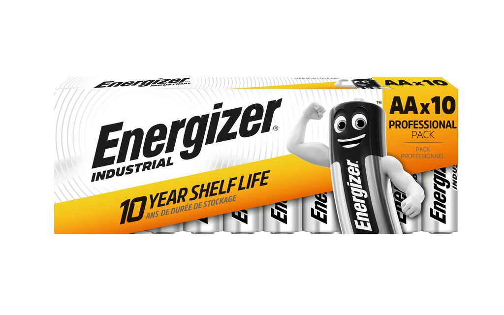 Energizer Industrial AA-batteri LR6 1,5V – 10-pack