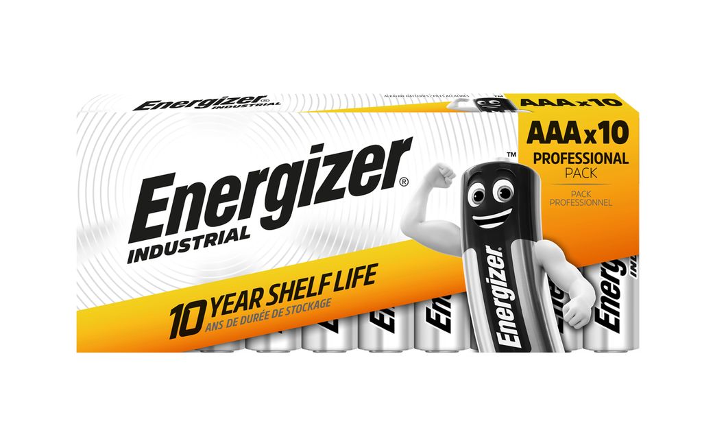 Energizer Industrial AAA-batterijen LR03 1,5V – 10 stuks