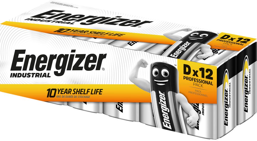 Energizer Industriebatterie D LR20 1,5 V – 12er-Pack