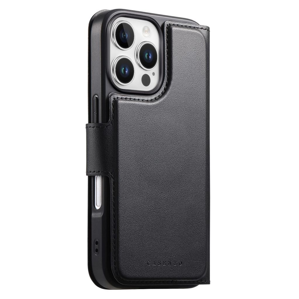 CASENEO iPhone 16 Pro Max Wallet Cover Magnetic – Black
