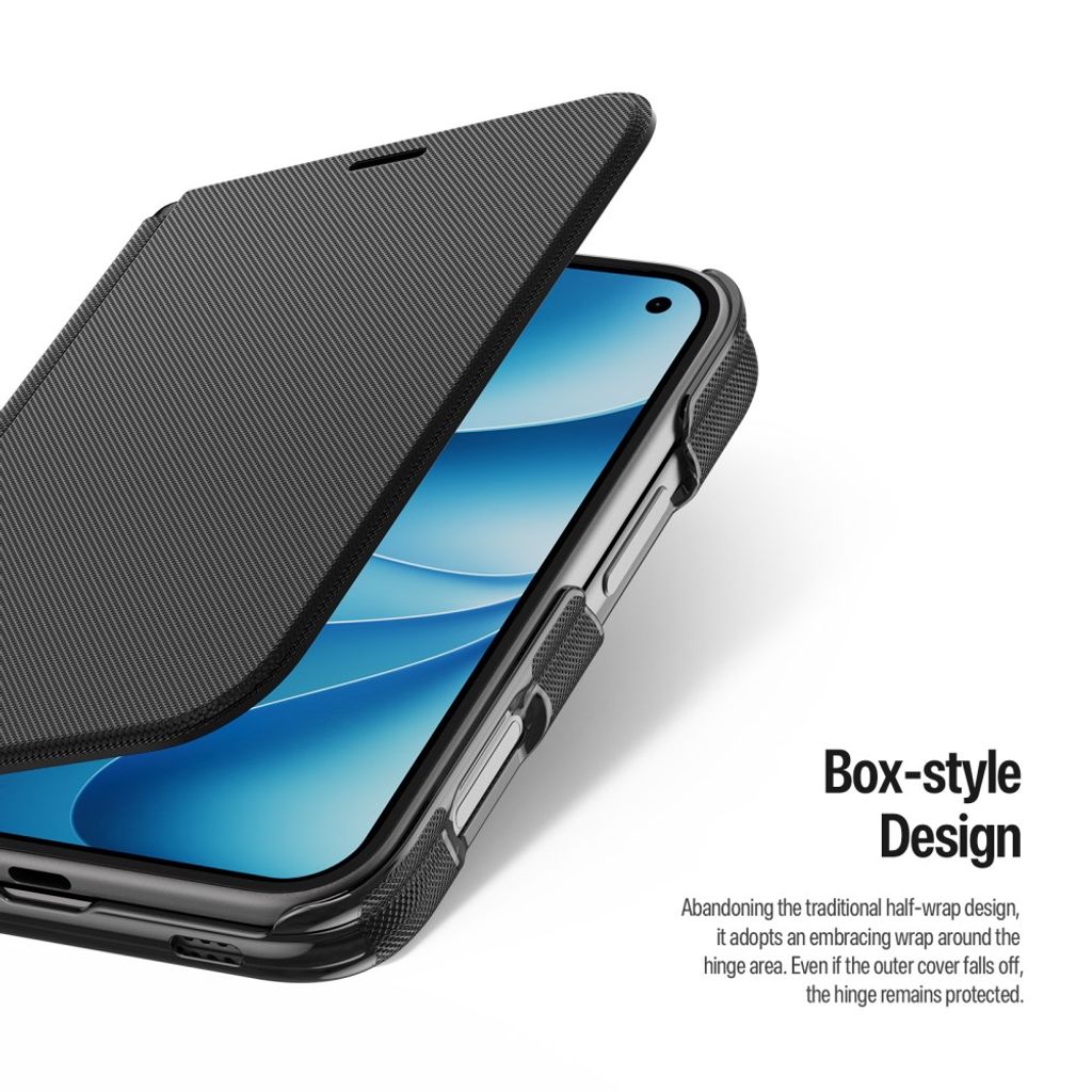 DUX DUCIS iPhone Duo Kotelo korttitaskulla - Musta