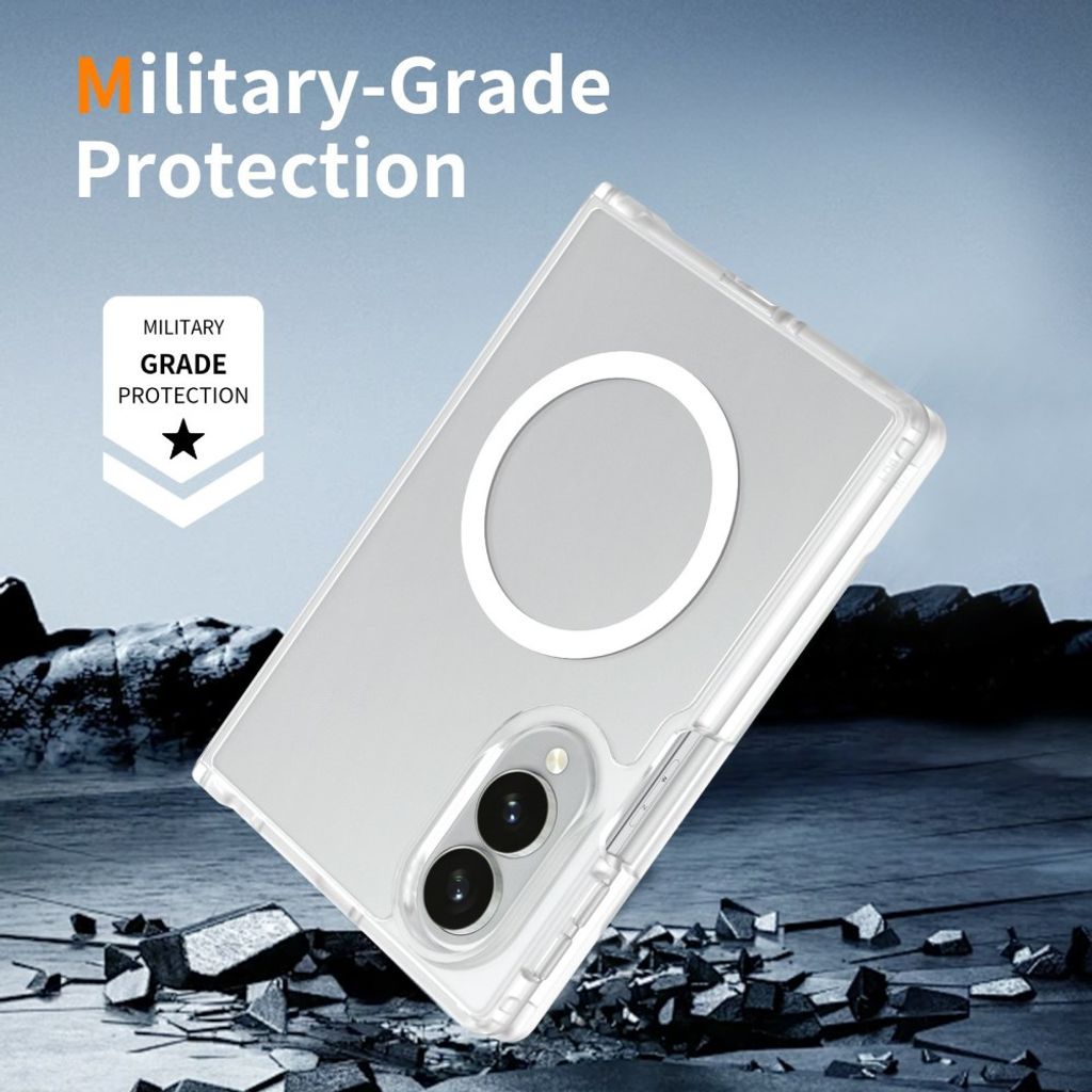 Samsung Galaxy Z Fold8 MagSafe cover med akrylbagside - Gennemsigtig