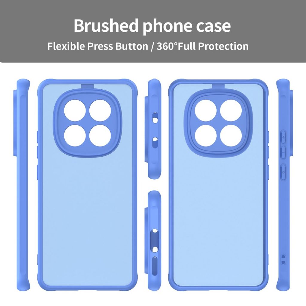 Xiaomi Poco M8 5G/Redmi Note 15 5G/15 4G Skal Stötsäker Frostad - Blå