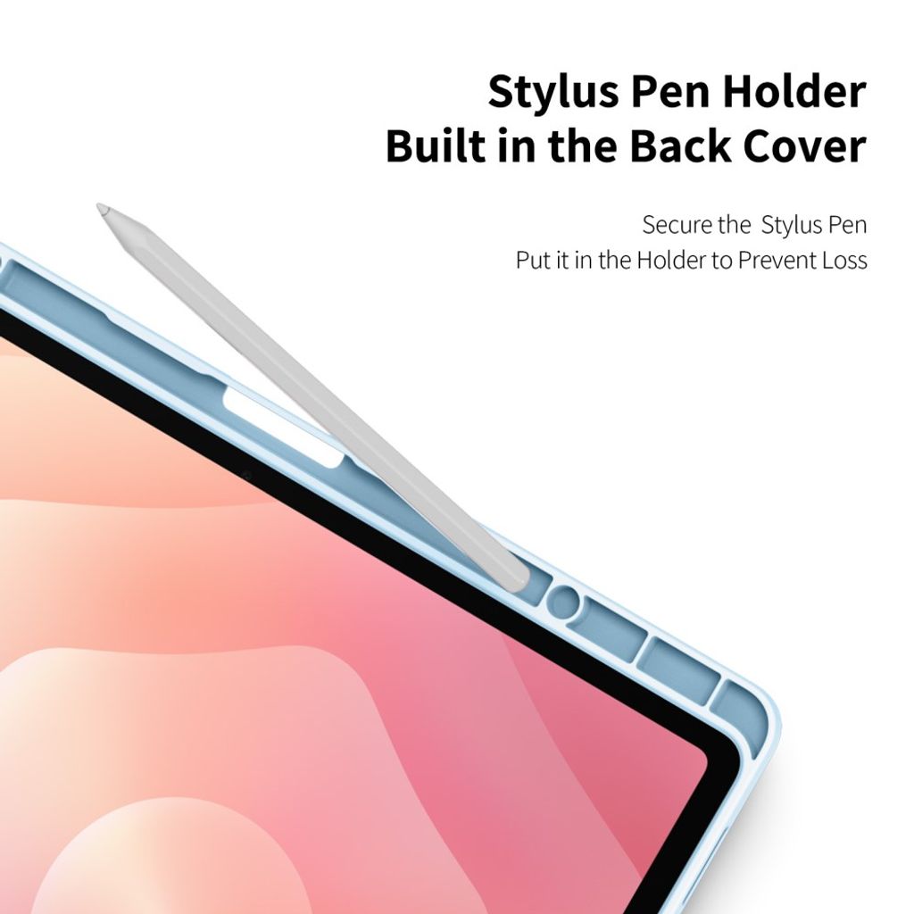 DUX DUCIS Samsung Galaxy Tab S12 Plus Tri-fold stativfodral - Ljusblå