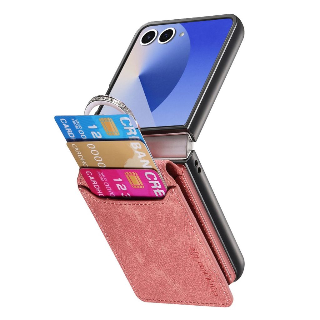 Samsung Galaxy Z Flip7 5G Skal med Ringhållare - Rosa