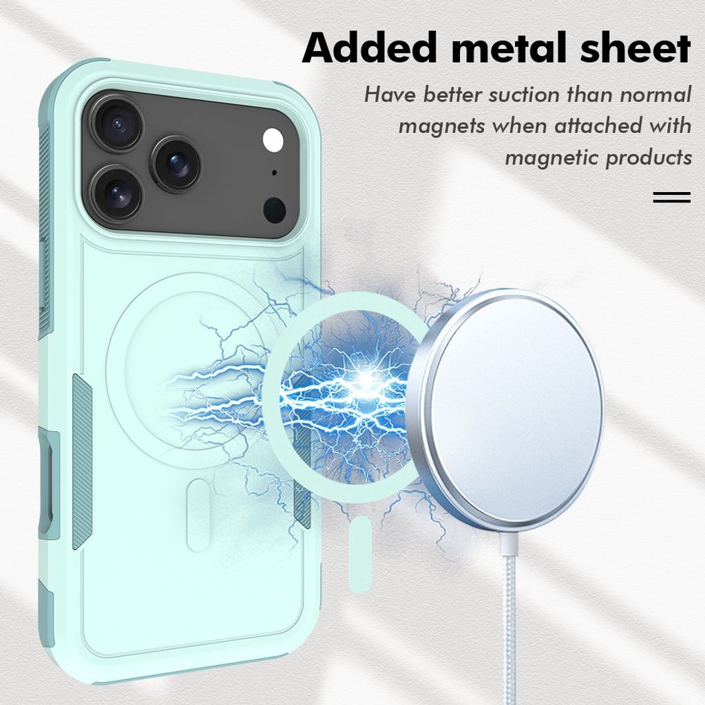 iPhone 17 Pro Max MagSafe Deksel Støtsikkert - Mint