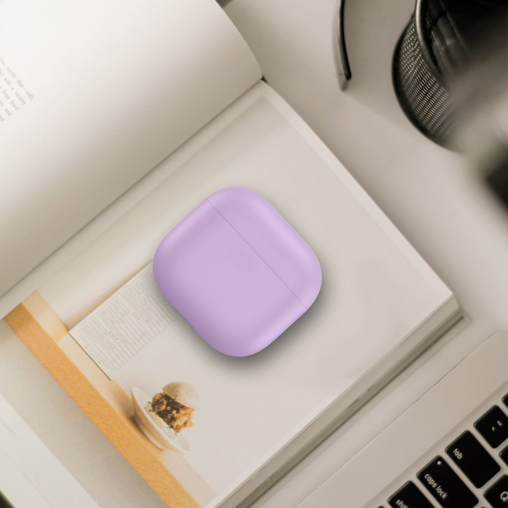 AHASTYLE Apple AirPods 4 Silikonskal Stötsäker – Lila