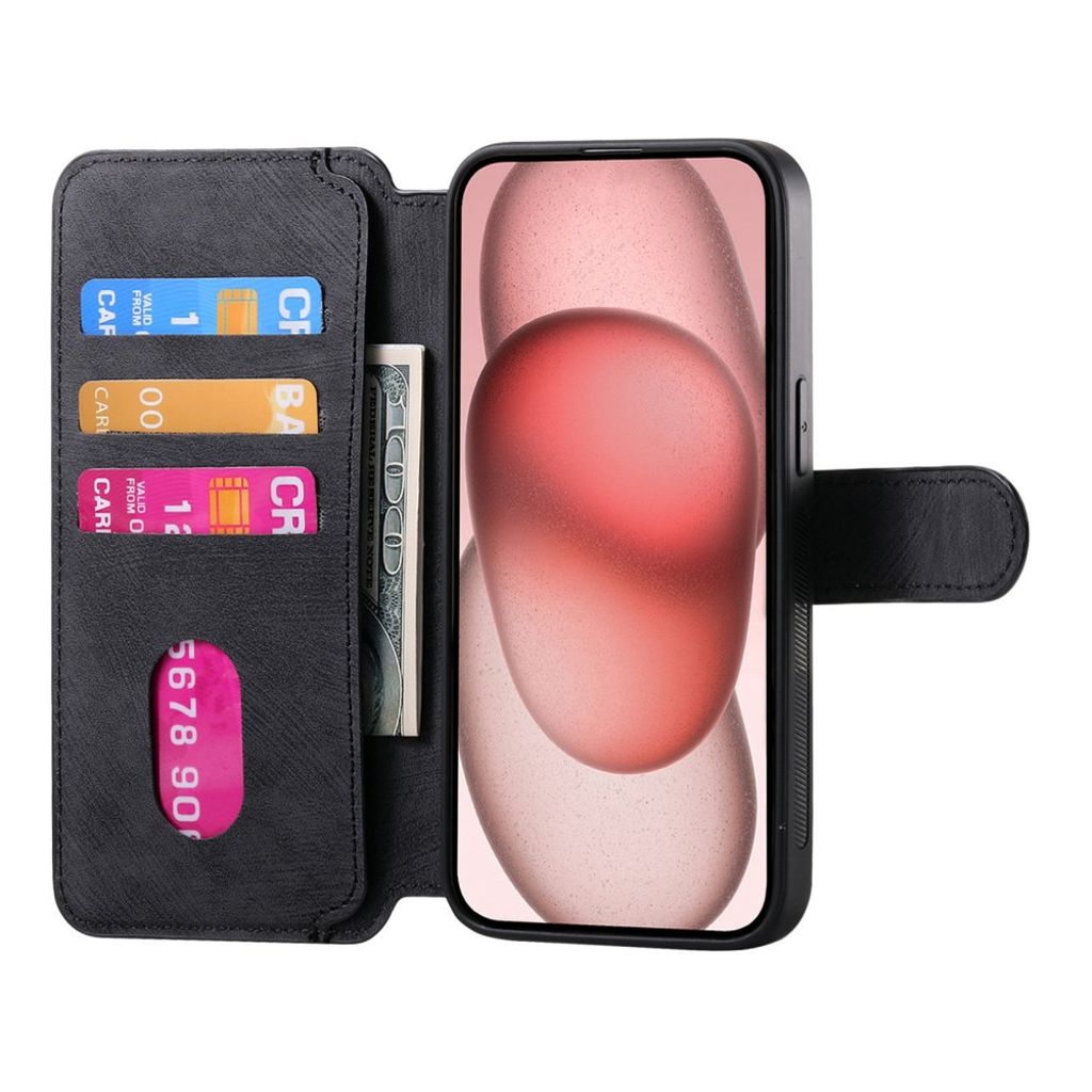 iPhone 13 Lompakkokotelo Irrotettava Magneettinen - Musta