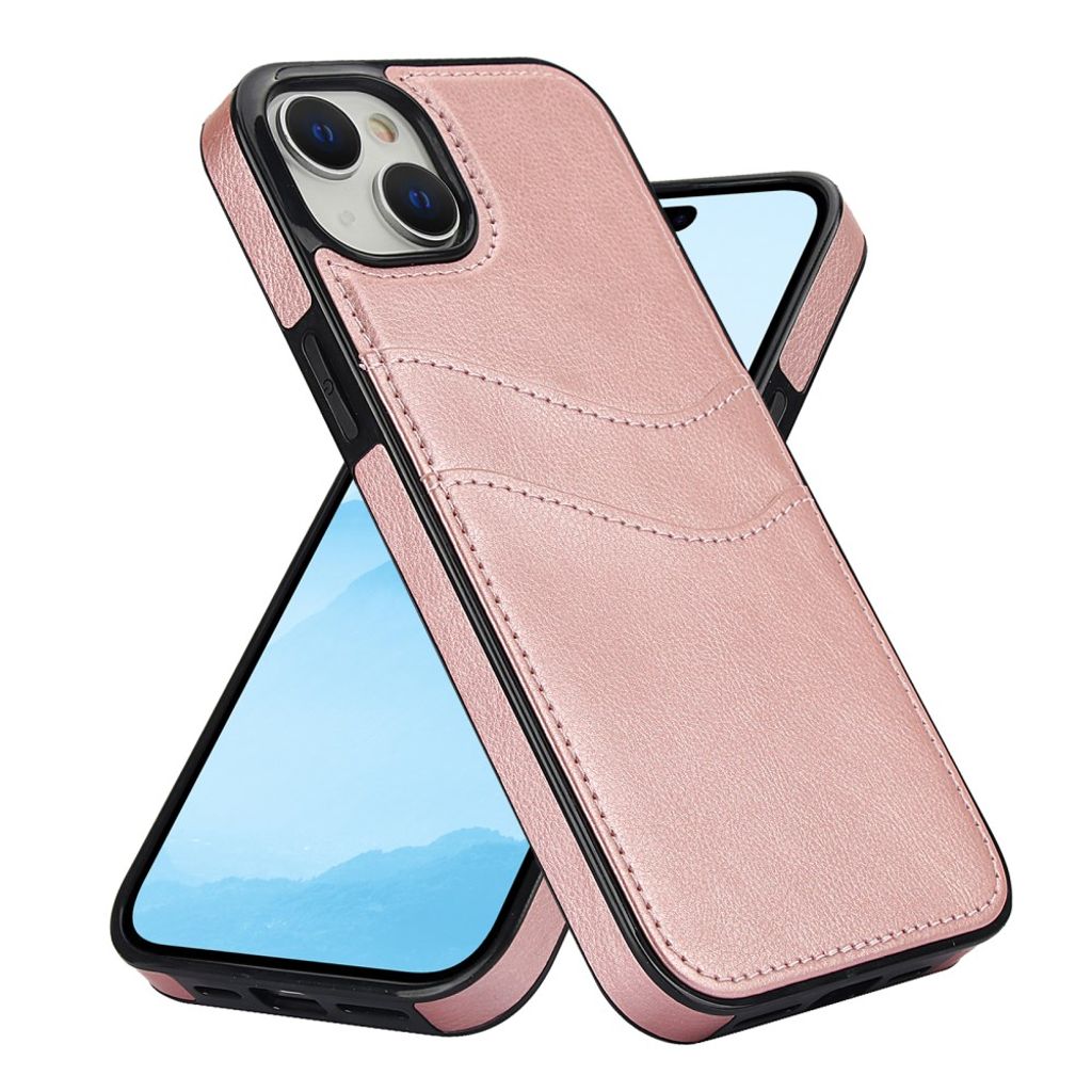 iPhone 13 mini Case with Card Holder – Rose Gold