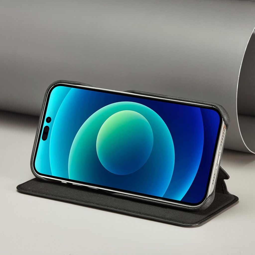 LC.IMEEKE iPhone 14 Pro Max Wallet Cover - Black