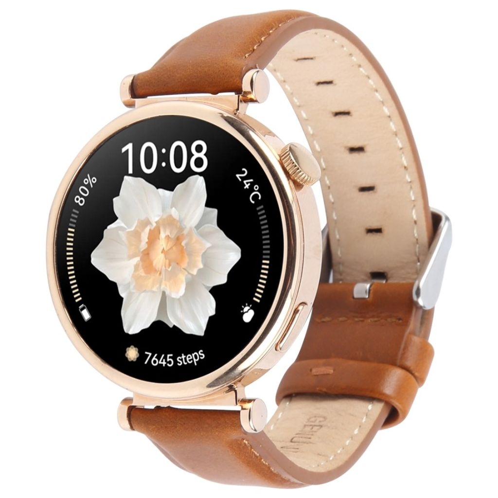 Garmin Lily 2 Active/Lily 2 Klockarmband Äkta läder – Brun