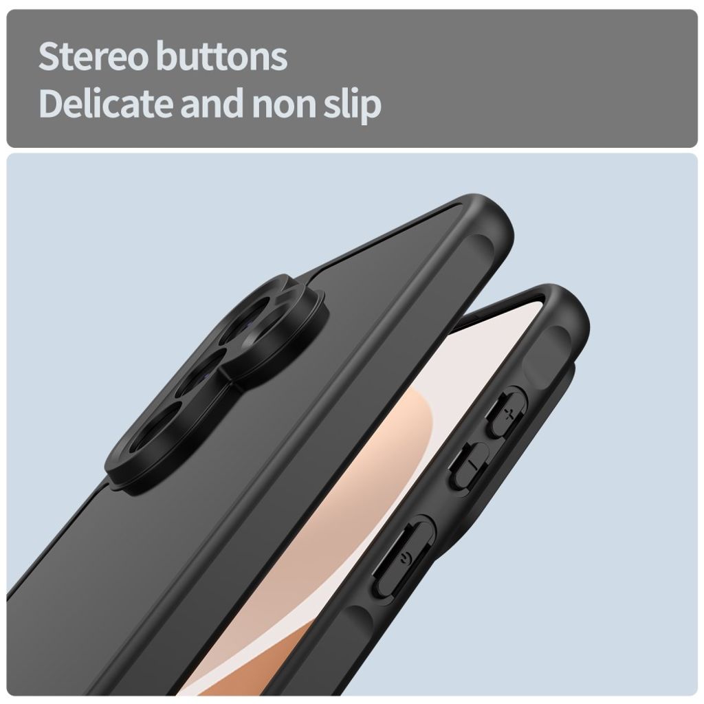 Samsung Galaxy A57 5G Cover Frostet Gennemsigtig - Sort