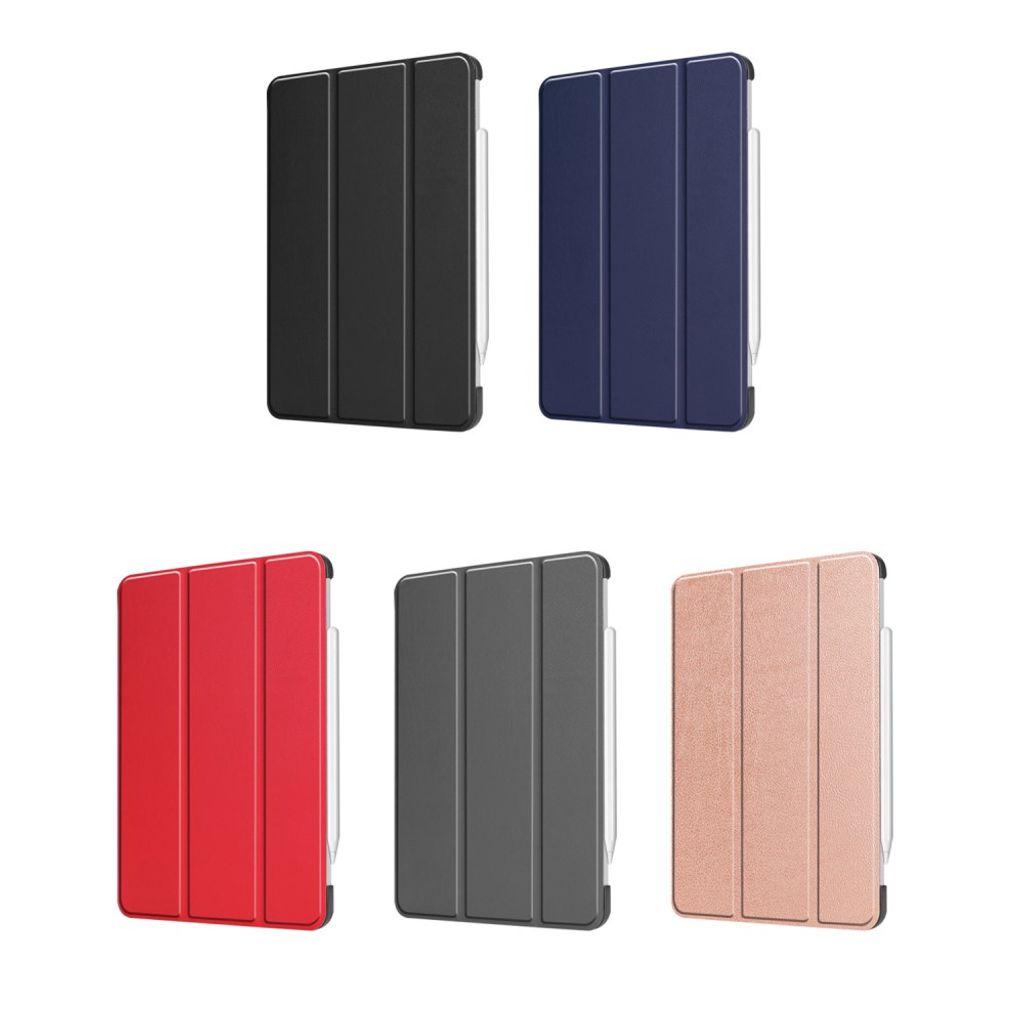 iPad Air 13" / Pro 12.9" Tri-fold flip cover i kunstlæder - Sort