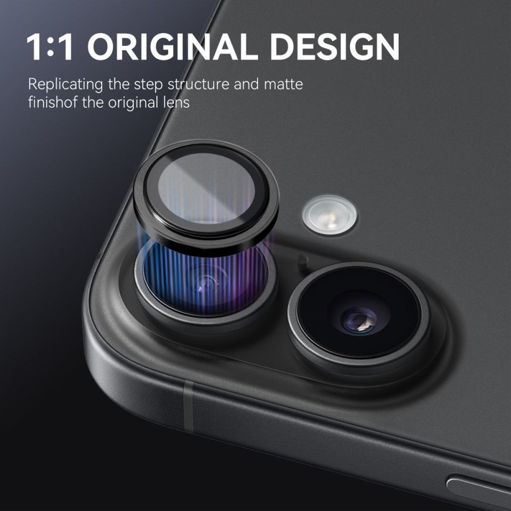 NORTHJO iPhone 17 Lens protector 9H - Black