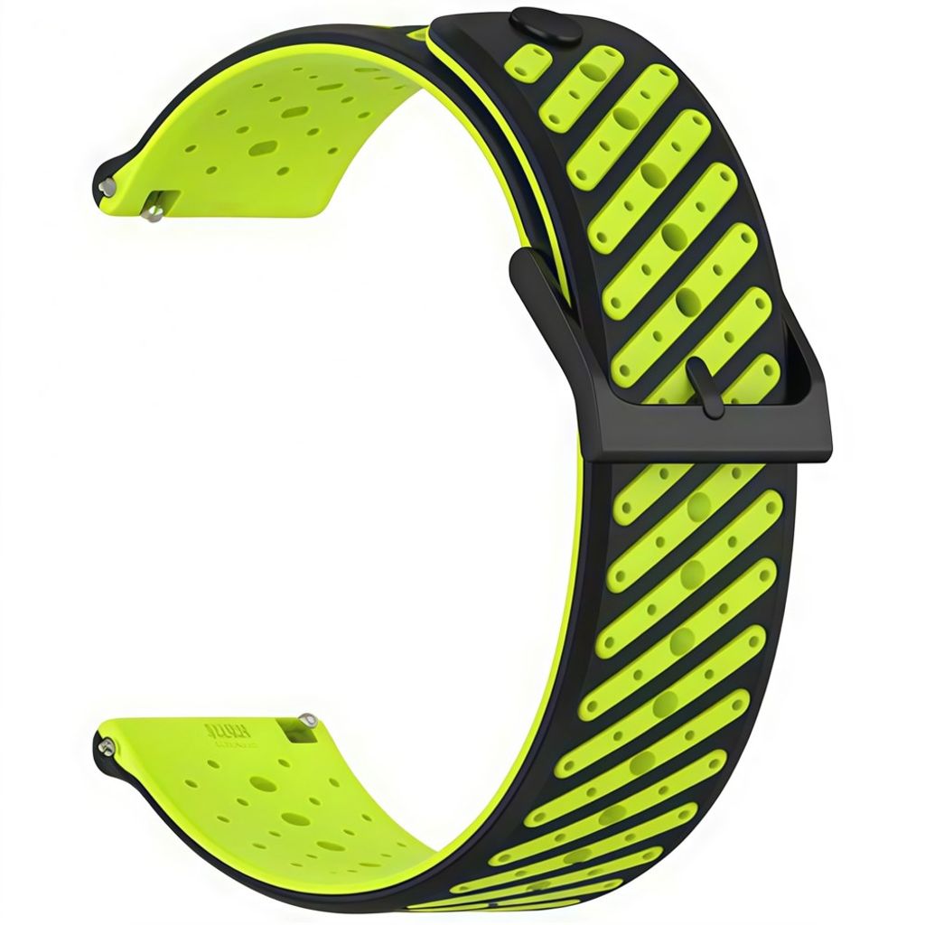 Garmin Forerunner 70/170/170 Music Silikone Urrem - Sort/Grøn