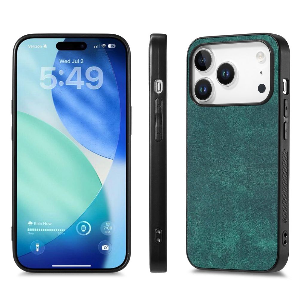 iPhone 18 Pro Max/17 Pro Max Skal i PU-läder - Grön