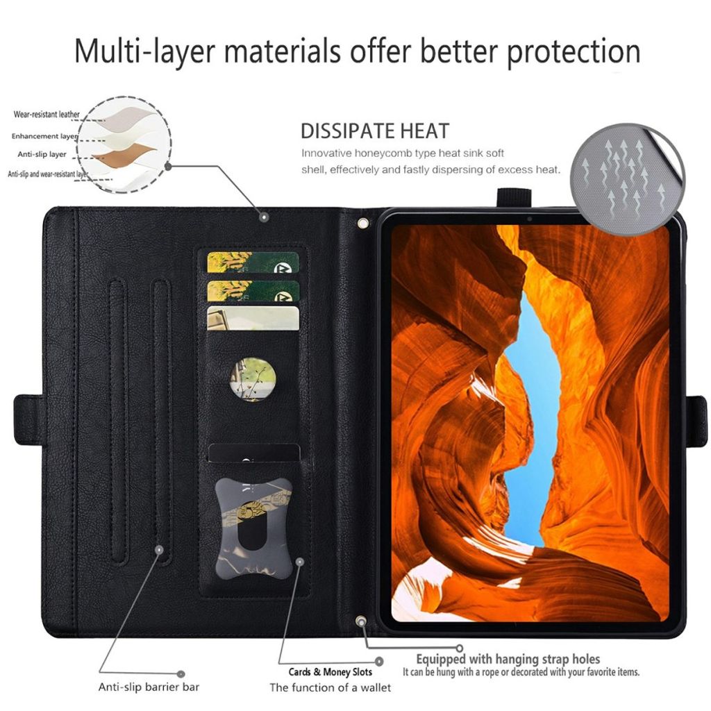 Flip Cover til OnePlus Pad 4/3/3 Pro/2 Pro/Oppo Pad 4 Pro/5 Pro - Sort