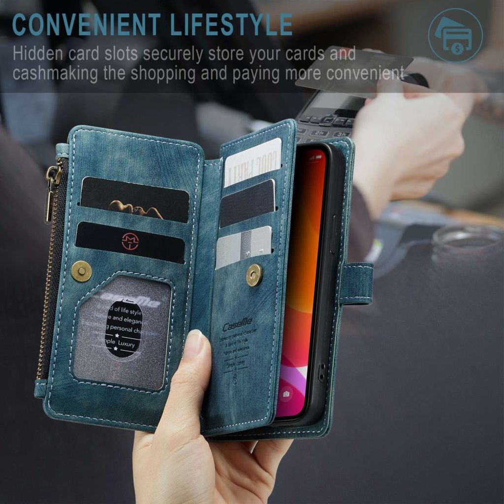 CASEME iPhone 12 Mini Cover with Stand - Blue