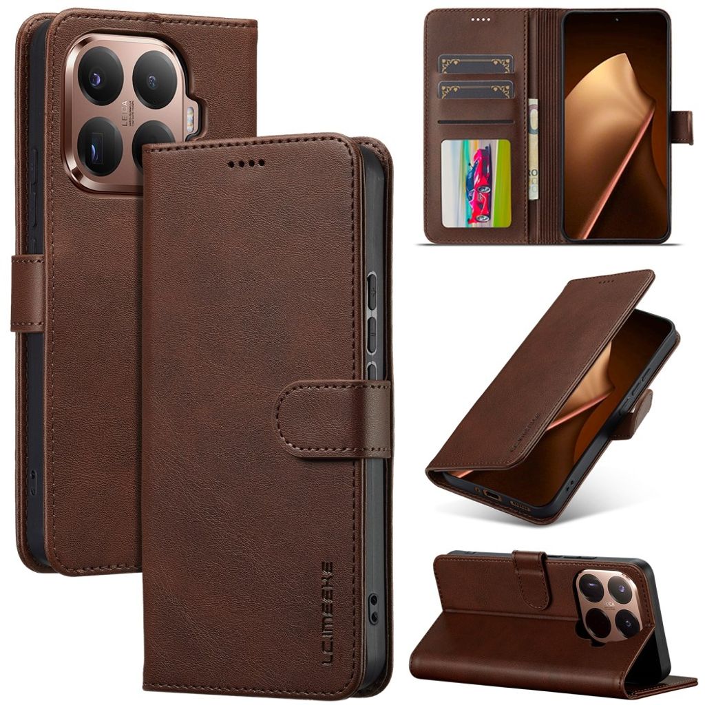 LC.IMEEKE Xiaomi 17T Pro Lompakkokotelo - Ruskea