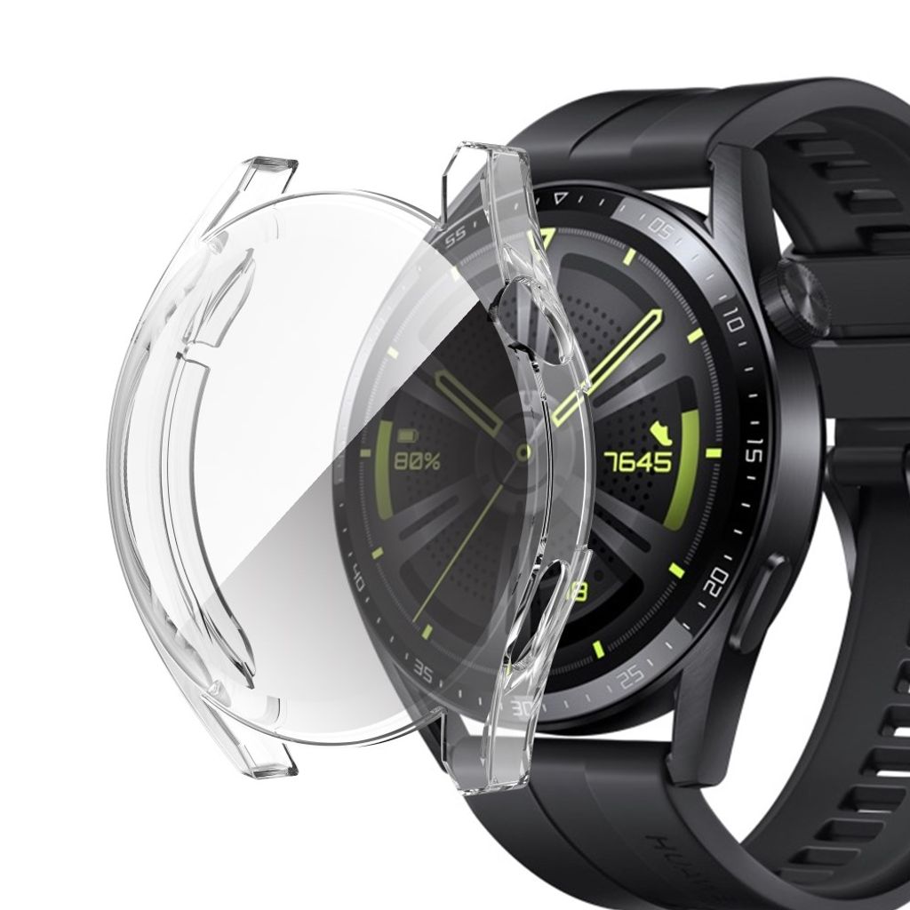 Huawei Watch GT 3 42 mm TPU-suojakuori - läpinäkyvä valkoinen