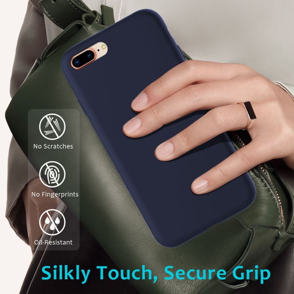 iPhone 8 Plus / 7 Plus Silikone Cover - Blå