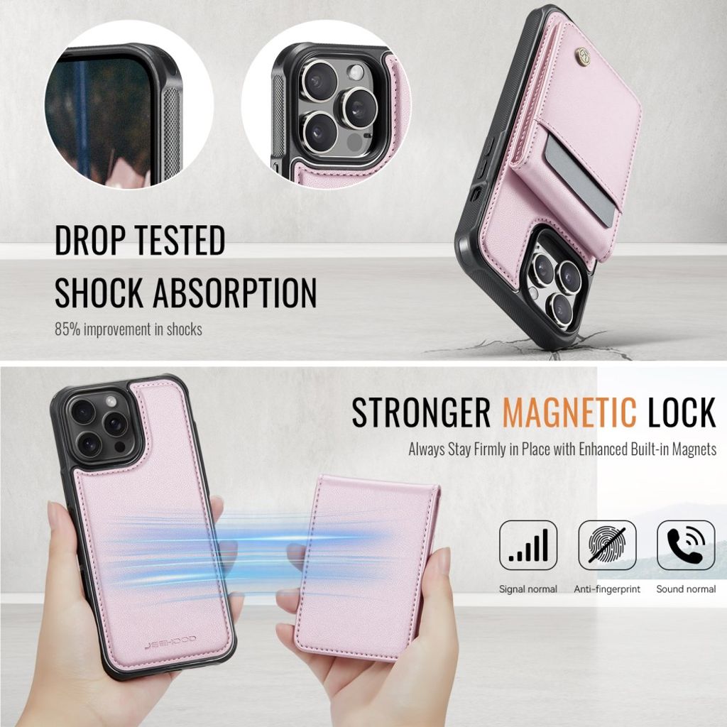 JEEHOOD iPhone 12 Pro Max Skal med MagSafe - Rosa