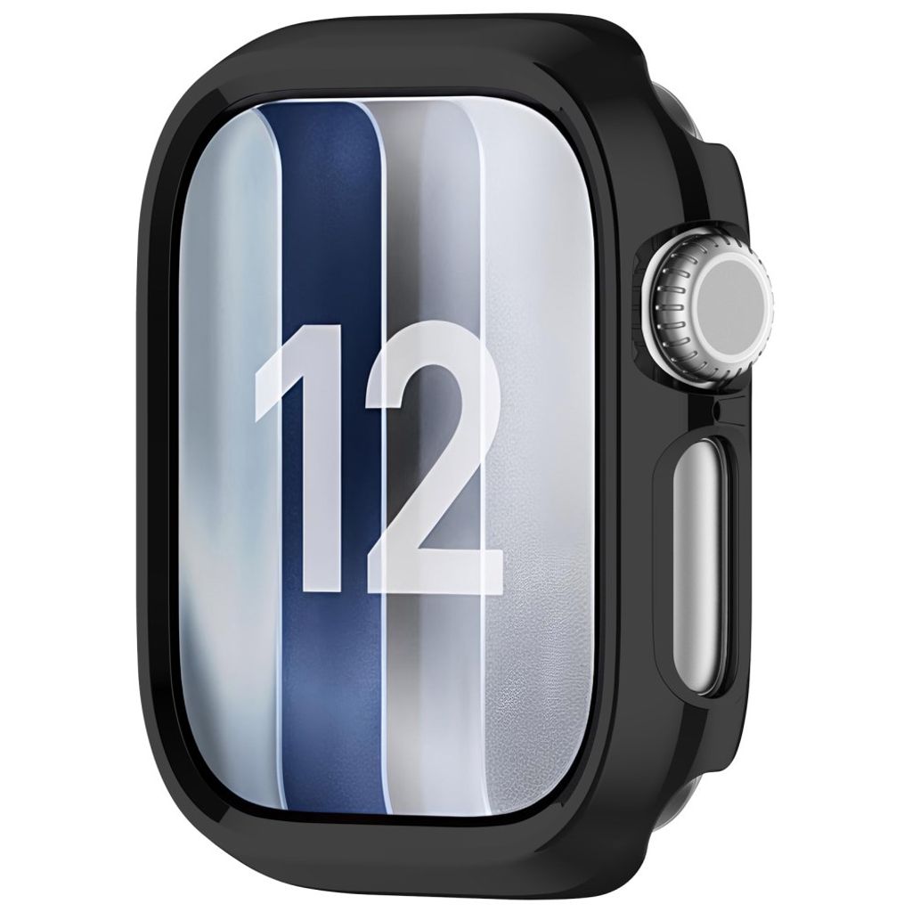 Apple Watch 12 46mm Halvdekkende deksel - Svart