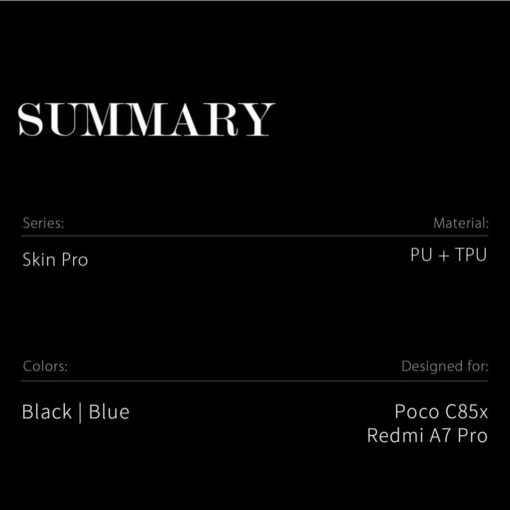 Dux Ducis Xiaomi Poco C85x 5G/Redmi A7 Pro Fodral Kortfack - Svart
