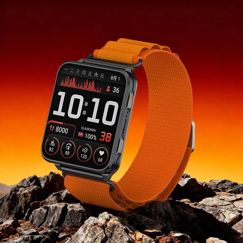 Garmin Venu X1/Fenix 8 Pro/Quatix 8 etc. Klockarmband Nylon – Orange