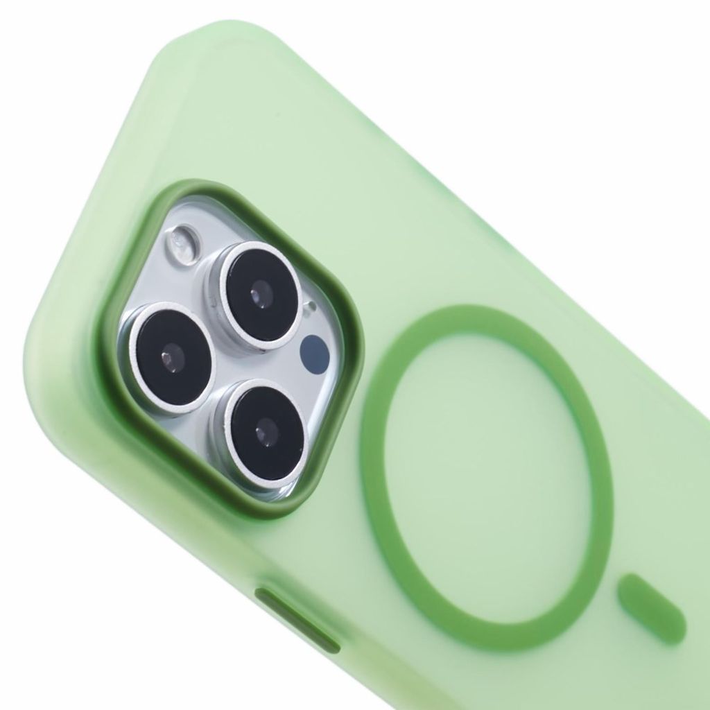 iPhone 13 Pro Max Kuori MagSafe-yhteensopiva TPU Läpinäkyvä - Vihreä