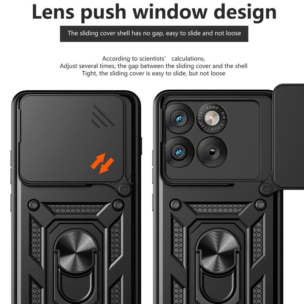 Motorola Edge 70 5G Skal med stativ och kameraskydd – Blå