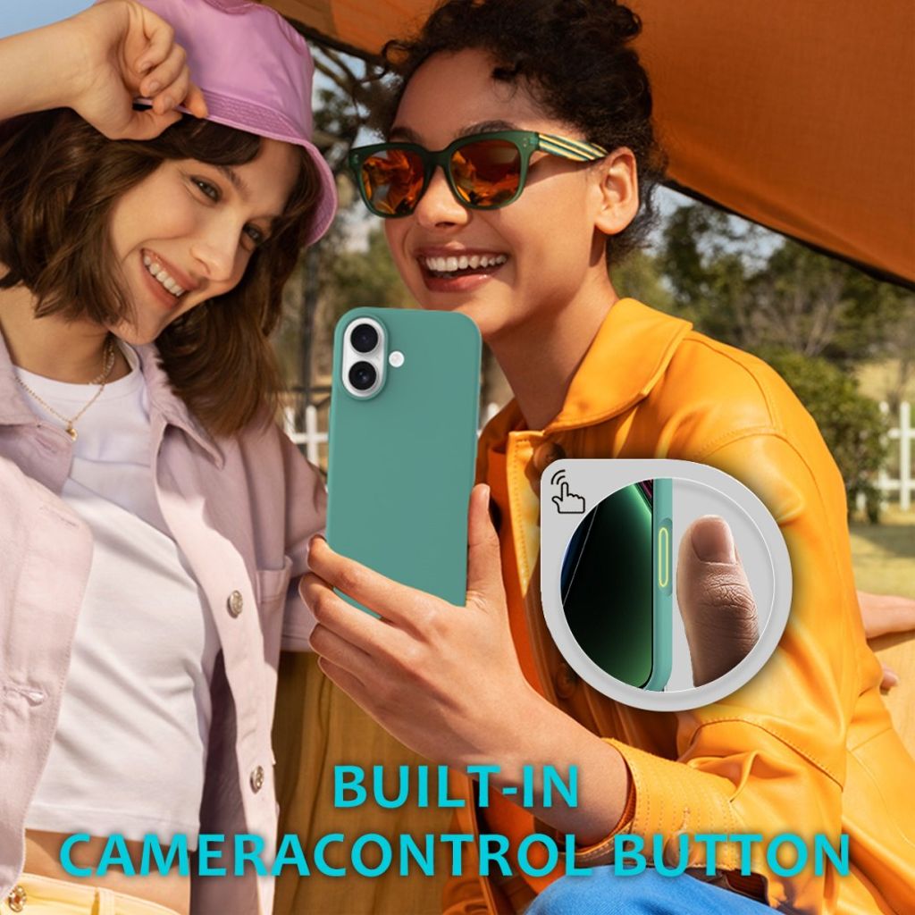 iPhone 17 silicone phone case - turquoise