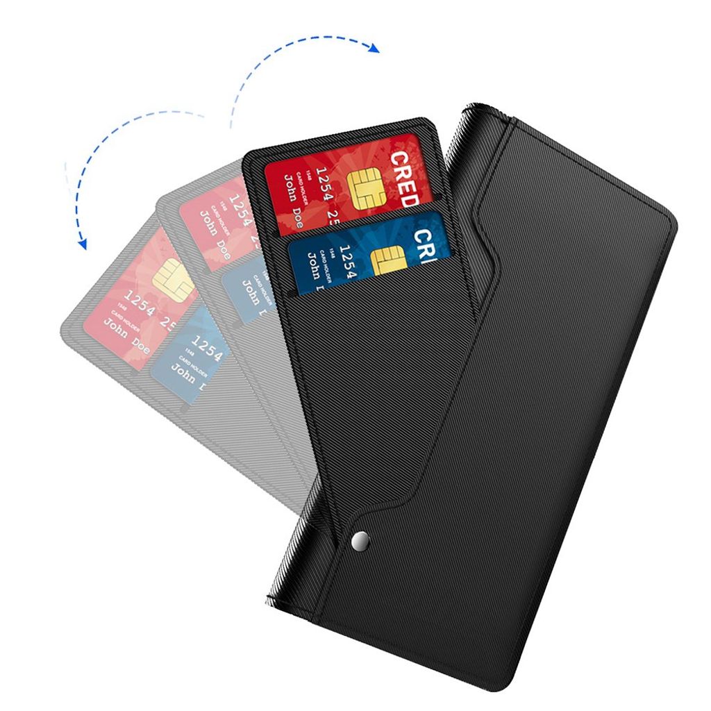 Xiaomi Poco C85x 5G/Redmi A7 Pro Fodral PU-Läder/Stativ Kortfack - Svart