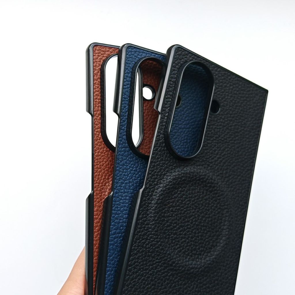 Samsung Galaxy Z Fold8 Ultra MagSafe Kuori PU-nahkaa - Ruskea